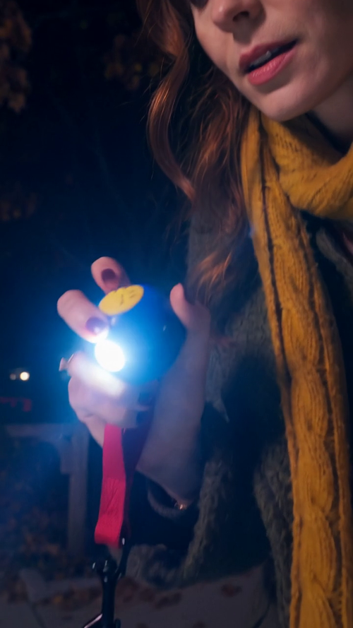 Pressing the Yippy Light LED button